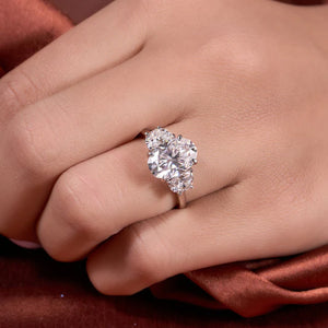 Elongated Oval and Half moon Cut Ring Elongated Oval and Half moon Cut Ring