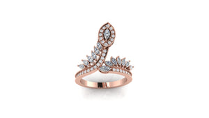 Elegant Sapphire Leaf Ring Elegant Sapphire Leaf Ring