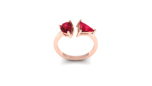 Heartfelt Duo Emerald Ring Heartfelt Duo Emerald Ring