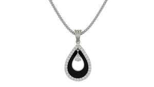Teardrop Elegance Enamel Necklace Teardrop Elegance Enamel Necklace