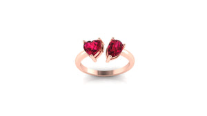 Lover's Embrace Double Heart Ring Lover's Embrace Double Heart Ring