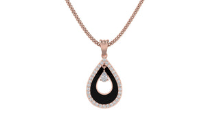 Teardrop Elegance Enamel Necklace Teardrop Elegance Enamel Necklace