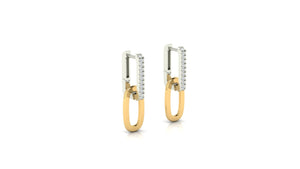 Sparkling Oval Hoops Earring Sparkling Oval Hoops Earring