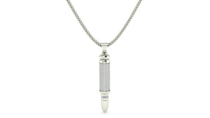 Elegant Sapphire Bullet Necklace Elegant Sapphire Bullet Necklace