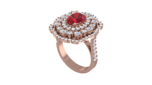 Sapphire Elegance Halo Ring S233 Sapphire Elegance Halo Ring S233