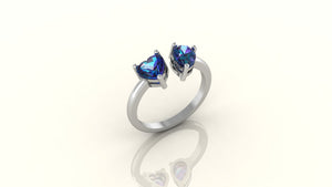 Lover's Embrace Double Heart Ring Lover's Embrace Double Heart Ring