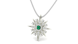Shimmering Emerald Star Necklace Shimmering Emerald Star Necklace