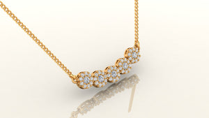 Radiant Five - Cluster Necklace Radiant Five - Cluster Necklace
