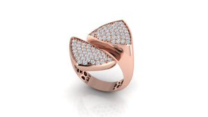 Sparkling Leaf Design Ring Sparkling Leaf Design Ring