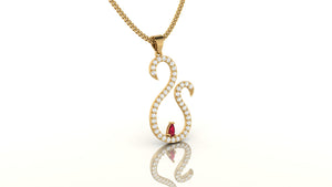 Ruby Teardrop Necklace Ruby Teardrop Necklace