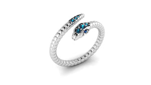 Ruby - Studded Snake Ring Ruby - Studded Snake Ring