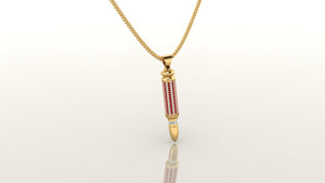 Elegant Sapphire Bullet Necklace Elegant Sapphire Bullet Necklace
