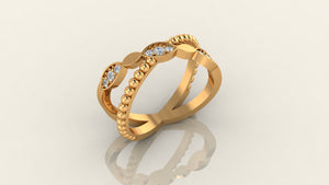 Dual Row Sparkling Ring Dual Row Sparkling Ring