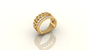 Brilliance Chain Curve Ring Brilliance Chain Curve Ring
