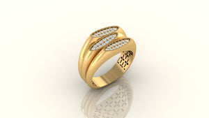 Luminous Triple Pathway Ring Luminous Triple Pathway Ring