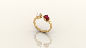 Double Delight Gemstone Ring Double Delight Gemstone Ring