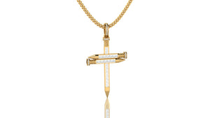 Radiant Wrapped Cross Necklace Radiant Wrapped Cross Necklace