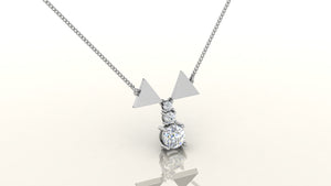 Modern Triangle Necklace Modern Triangle Necklace