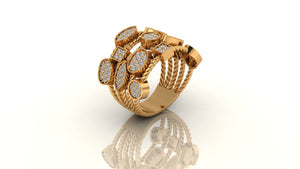 Elegant Multi - Band Ring Elegant Multi - Band Ring