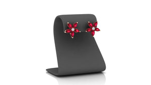 Diamond Petal Charm Earrings Diamond Petal Charm Earrings