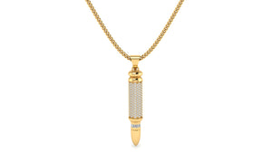 Elegant Sapphire Bullet Necklace Elegant Sapphire Bullet Necklace