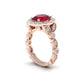 OVAL ENGAGMENT RING S847