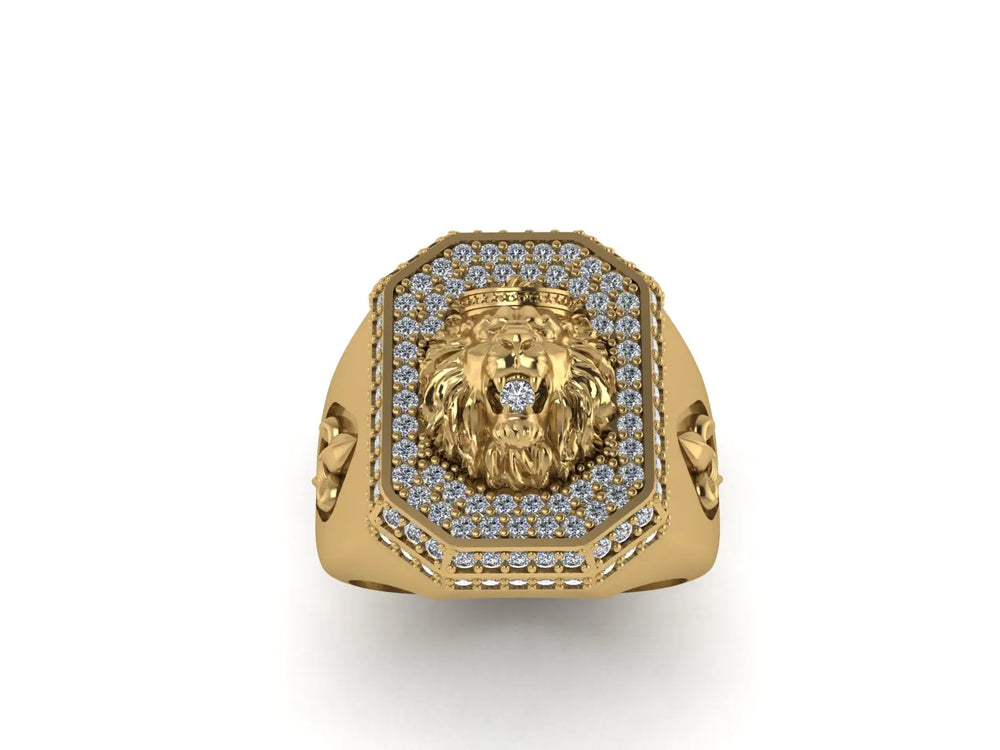 LION DIAMOND RING S47