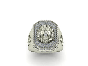 LION DIAMOND RING S47