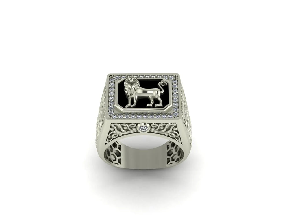 LION ENAMEL RING S52