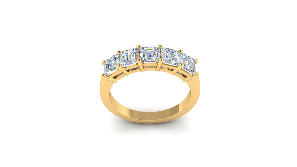EMERALD CUT BAND S814