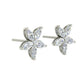 Diamond Petal Charm Earrings