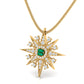 Shimmering Emerald Star Necklace