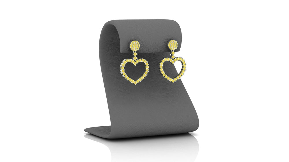 love heart errings S434