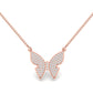 Radiant Butterfly Charm Necklace