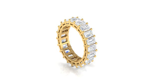 Emerald Cut Eternity Band