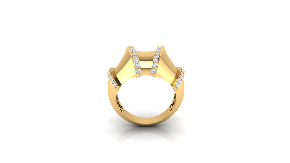 Gilded Blush Harmony Ring