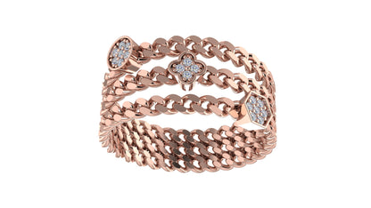 Diamond - Studded Chain Ring