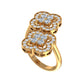 Double Flower Diamond Ring