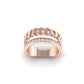 Brilliance Chain Curve Ring