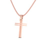 Sleek Dual - Bar Cross Necklace