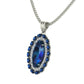 Elegant Gemstone Oval Necklace S410