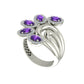 Blossom Ruby Cluster Ring