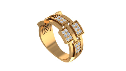Elegant Diamond - Studded Ring S16