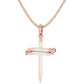 Radiant Wrapped Cross Necklace