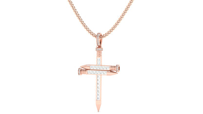 Radiant Wrapped Cross Necklace