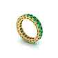 Emerald Eternity Wedding Band