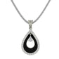 Teardrop Elegance Enamel Necklace