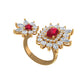 ruby blossom ring S446
