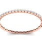 Elegant Diamond Bangle in 14K Yellow Gold