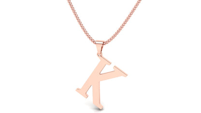 Lustrous Letter – K Necklace